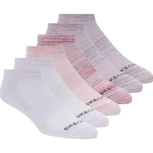 Skechers 6pk Womens Non Terry Low Cut Socks, Vrouwen, Roze, Sokken, maat: 36-40