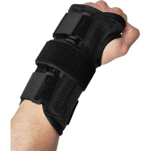 U Fit One Polsbrace Links - 3 Spalk Design - Polsbandage - Polsbescherming - Bij Carpaal Tunnel Syndroom en RSI - Zwart