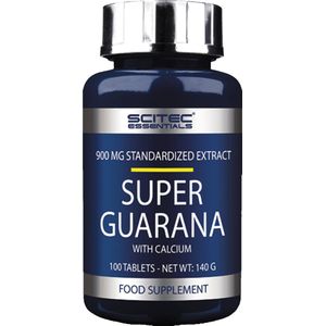 Scitec Nutrition - Scitec Essentials - Super Guarana - met Calcium - 900 mg standaard extract - 100 tabletten - 50 porties