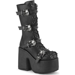 DemoniaCult - CAMEL-115 Plateau Laarzen - US 6 - 36 Shoes - Zwart