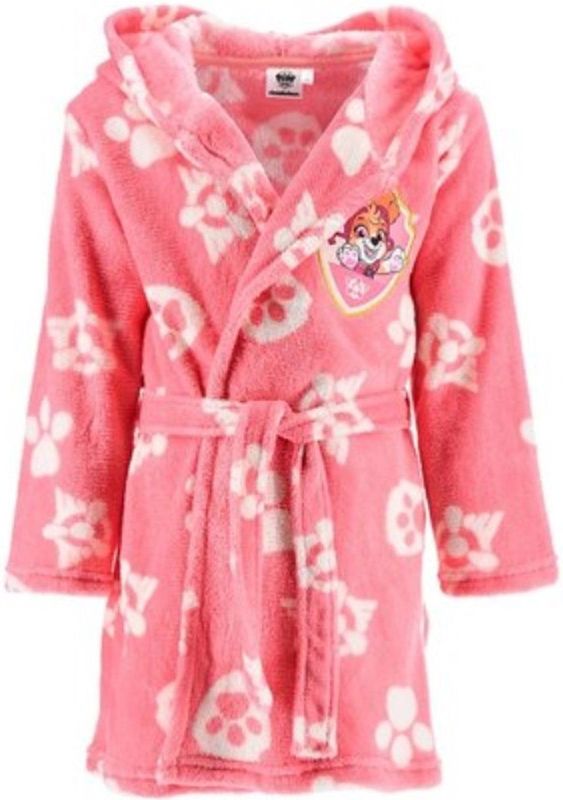 Paw Patrol - Badjas - Roze - Fleece - Met Capuchon en Ceintuur