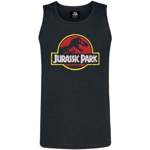 Jurassic Park Classic Logo Heren Tanktop - zwart - M
