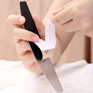 Hygiëne Nagel Vijl 100 Grit Korrel - 50 Plakvijlen + 1 Metalen Handle - Herbruikbaar - Nagels - Manicure Pedicure - Nagelvijlen Glas Elektrisch - Sticker - Zwart