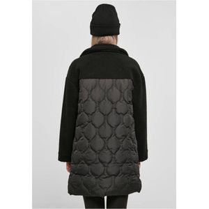 Urban Classics - Oversized Sherpa Quilted Winterjas - XL - Zwart