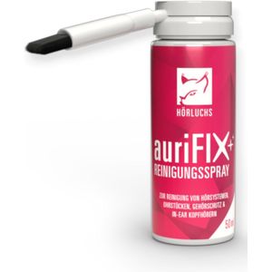 Hörluchs auriFIX Cleaning Spray – betrouwbare reiniging voor hoortoestellen, gehoorbescherming en in-ear monitors