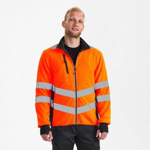 Engel - Safety Fleece Jack - Hi-vis Orange / Anthracite Grey - 4XL