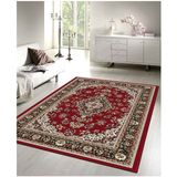 Klassiek Rood Oosters Vloerkleed - Nain Medaillon Collectie - 200x290 cm - Duurzaam Polypropyleen