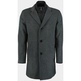 Commander Wollen Jas Grijs Wollmantel mit Inlet 213013459/840