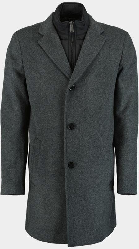 Commander Wollen Jas Grijs Wollmantel mit Inlet 213013459/840