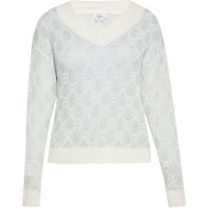 usha - FESTIVAL - Trui - Pastelblauw - V-hals - Lange Mouwen