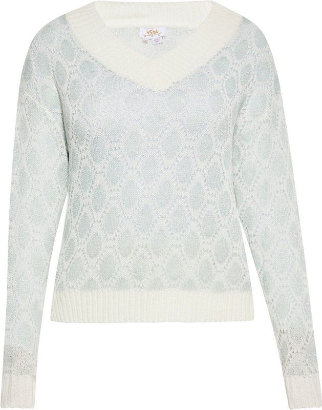 usha - FESTIVAL - Trui - Pastelblauw - V-hals - Lange Mouwen