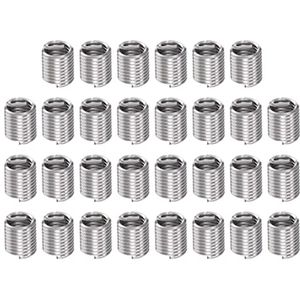 30pcs Draad Inserts 1/4-20 UNC 2D 12.7mm RVS Spiral Draad Huls