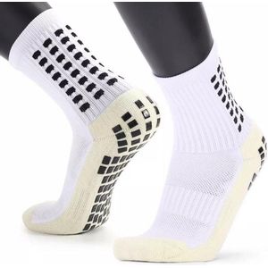 Gripsokken Voetbal (2 pack) Unisex - Wit - One Size