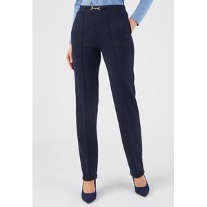 Damart - Pantalon rechte snit gebreid milano Thermolactyl - Dames - Blauw - 52
