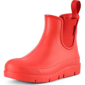 Ladeheid Dames Regenlaarzen - Gevoerd en Waterdicht - EVA - LA-LMG-773-Stella - Rood - 36
