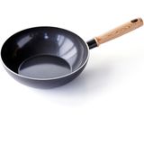 GreenChef Vintage wokpan 24cm/2.5L - zwart - inductie - PFAS-vrij