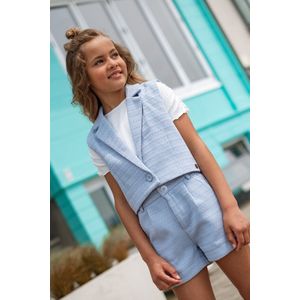 Like FLO Finn Flo Short Broeken Meisjes - Lichtblauw - Maat 122/128