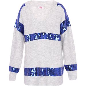 MYMO Trui  blauw / grijs