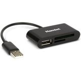 Hamlet - XZR101UA Geheugenkaartlezer - Zwart - USB 2.0