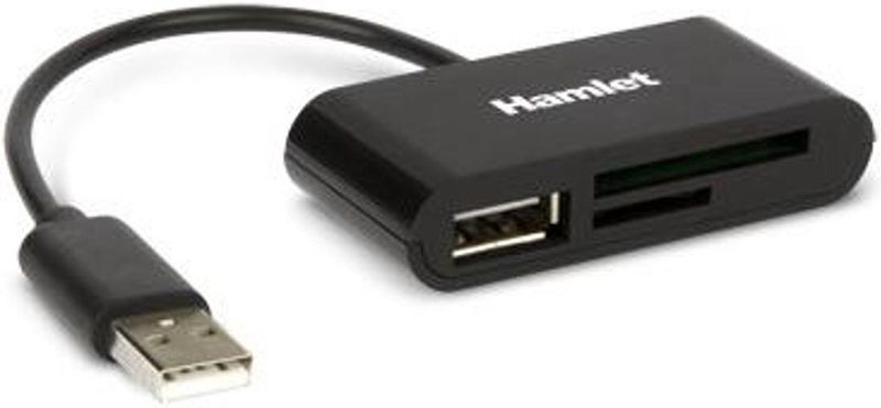 Hamlet - XZR101UA Geheugenkaartlezer - Zwart - USB 2.0
