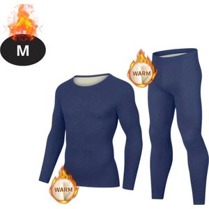 Nivard Thermokleding Heren - Thermobroek - Thermoset - Thermolegging - Winter - Thermoshirt - Marineblauw - M