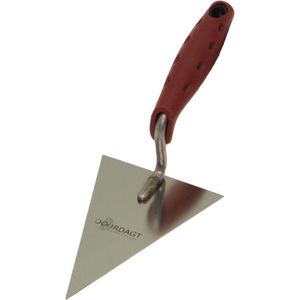 Doordagt - pleister troffel rvs - 140 mm - punt met softgrip