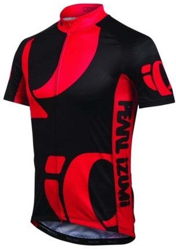 Pearl Izumi - Elite LTD Jersey - Fietsshirt - Zwart met Rood - Korte Mouwen - Heren