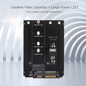 Allecto plus - NGFF Pcie naar Sata 22Pin B Sleutel Adapter - Plug en Play - Hoge Prestaties - Compatibele Sata Case - M.2 Naar Sata B Sleutel