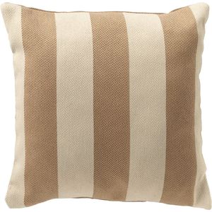 Dutch Decor CYRUS - Sierkussen 45x45 cm - waterafstotend en uv-bestendig - Irish Cream - beige