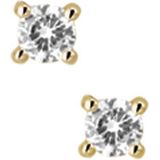 The Jewelry Collection Oorknoppen Diamant 0.20 Ct. - Geelgoud