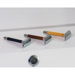 Hello Simple Veiligheidsscheermes - Zwart - Roestvrij Staal - Comfortabel Scheren - Gesloten Kam - Chique Uitstraling