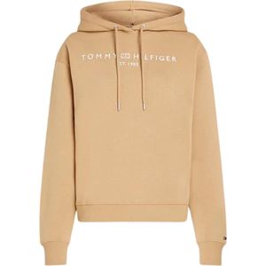 Tommy Hilfiger Hoodie Dames Regular Fit - Beige