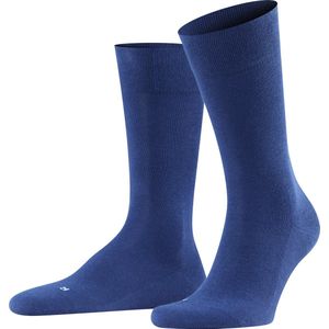 FALKE Sensitive London met comfort tailleband voor diabetici versterkte herensokken zonder patroon ademend breed enkele kleur Duurzaam Katoen Blauw Heren sokken - Maat 39-42