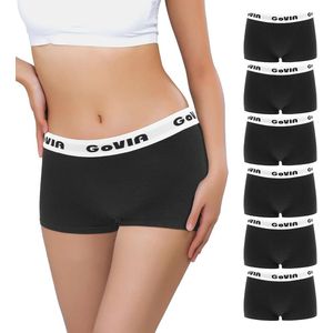 Set van 6 zachte hipsters boxershorts voor dames van katoen