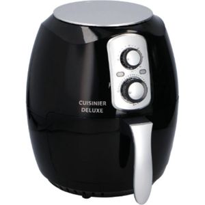 Cuisinier Deluxe Airfryer - 3.6L - 80 tot 200 °C - Timer tot 60 Min - 1400W