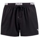 PUMA Swim Logo Short Heren Zwembroek - zwart - Maat XL