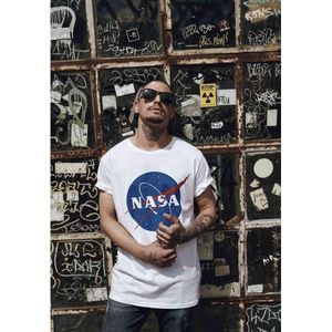 Mister Tee NASA - NASA Heren T-shirt - 2XL - Wit