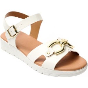 Comfortabele wijde vegan sandalen
