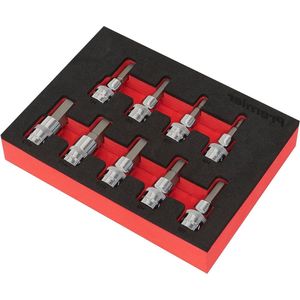 9PC 3/8 ""Sq Drive Hex Key Socket Bit Set - Metrisch - Beste Kwaliteit.