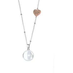 Halsketting voor zwangere vrouwen - Zwangerschapsketting met rustgevend geluid, Verguld messing