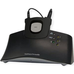 EarTech - TV Audio - Draadloos Luistersysteem - Zwart - Kunststof