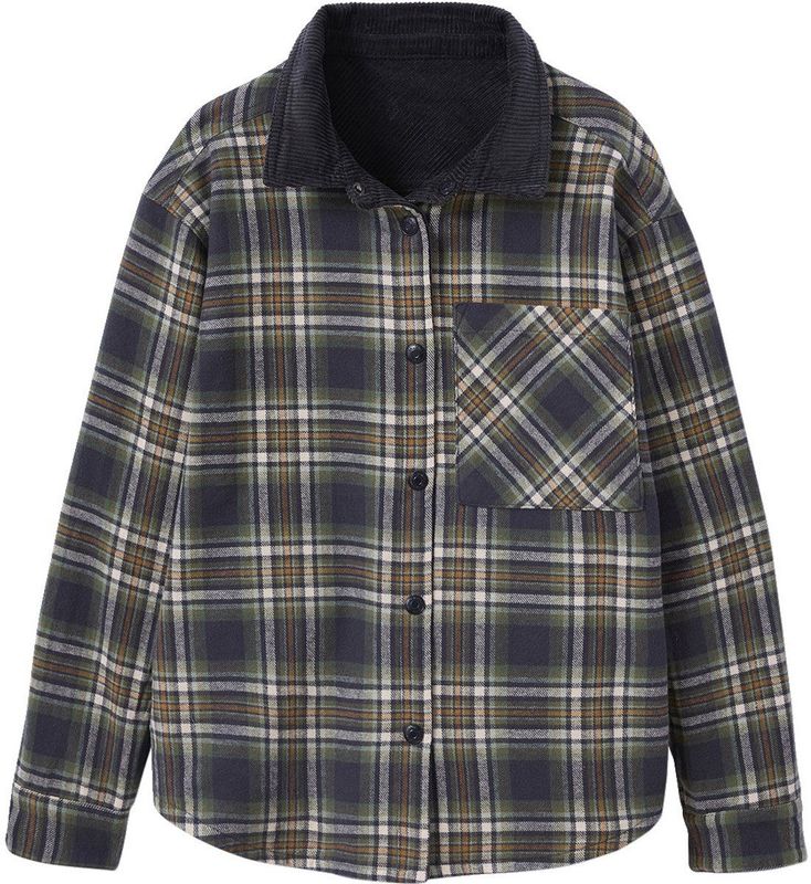 Jonen - JONEN - Omkeerbaar Hemd - Flanel en Fluweel - Jongens