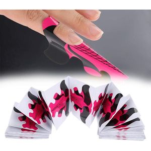 100pcs Nagelvormen voor Nagelverlenging - UV Builder Gel - Papieren Tray Nagelkunst Accessoires