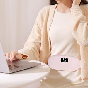CHIWIN Menstruatie Warmteband - Massage Apparaat - Menstruatie Pijnverlichting - 5 Temperatuurstanden en 4 Massage Modi voor Buikpijn en Krampen - Roze