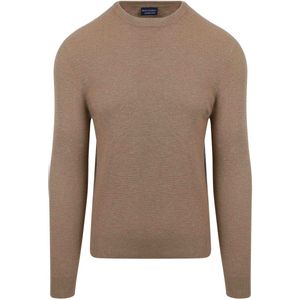 Suitable Trui Structuur Taupe - Maat XXL - Heren - Sweater