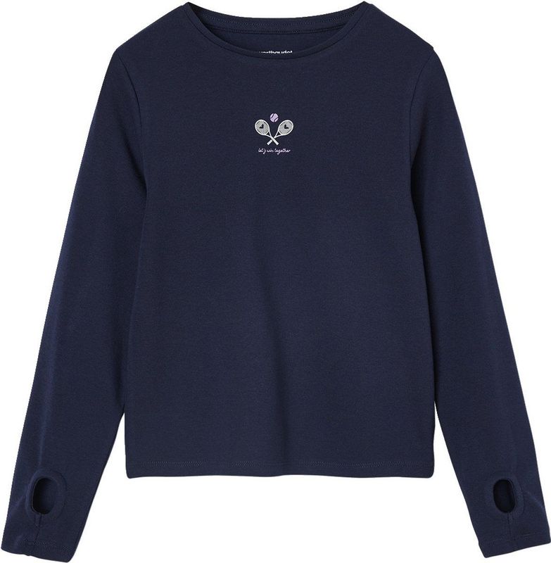 Vertbaudet - Sport T-shirt - Meisjes - Lange Mouwen - Tennis Motief
