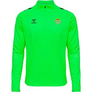 Hummel Real Betis Balompié Pro25 24/25 Sweatshirt Met Halve Rits Groen 176 cm Jongens,Meisjes