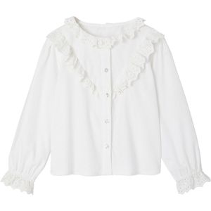 Vertbaudet - Meisjesblouse - Ruches - Engels Borduursel