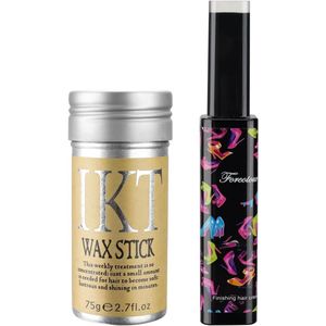 Pieces Combination Hair Waxstick, DEANKEJI Hair Waxstick, Artifact For Shredding Hair, Waxstick Hair, Long Lasting, Non-greasy For Natural Curly Hair, Broken Hair and Wigs