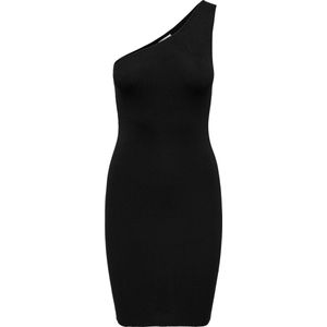 Jacqueline de Yong Jurk Jdycirkeline S/l One Shoulder Dress 15320731 Black Dames Maat - XL
